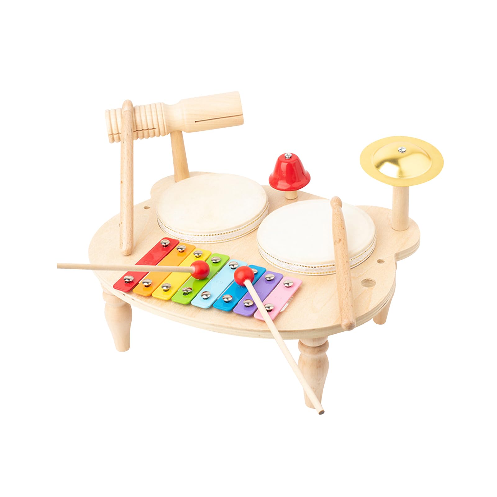Amazon | ドラムセット 木琴ドラム ドラムスティックセット 幼児音楽